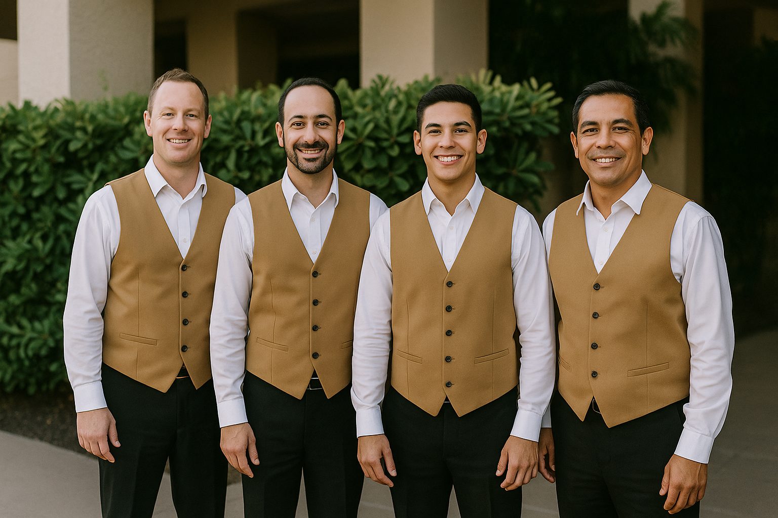 Professional valet parking service entrance