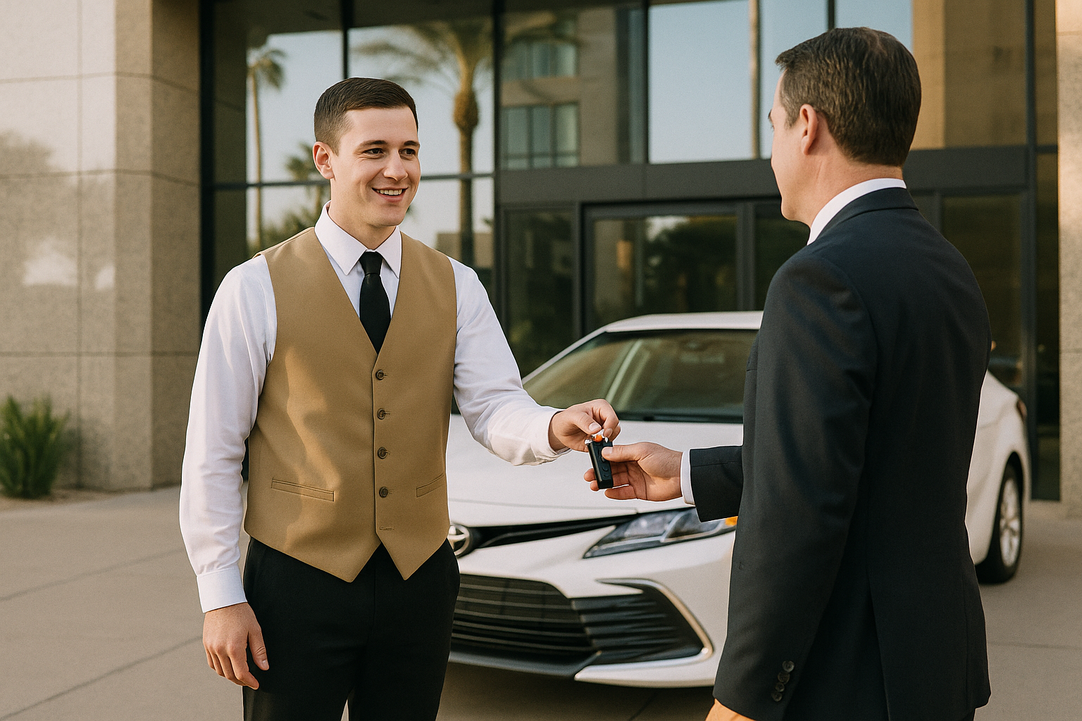 Professional corporate valet parking service